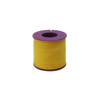 Tresse nylon jaune fluo - Ø 1,5 mm / L 50M