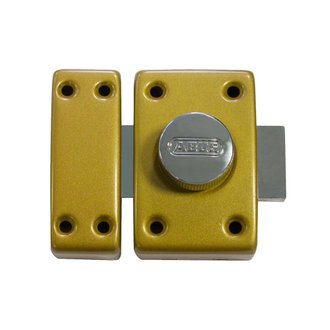 Verrou bouton sans cylindre - Ø 30 mm - bronze