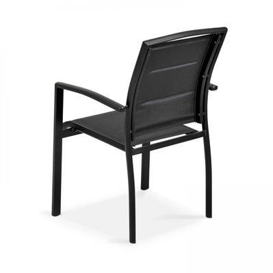 Lot de 2 fauteuils en aluminium noirs - 103986 - 3663095018885
