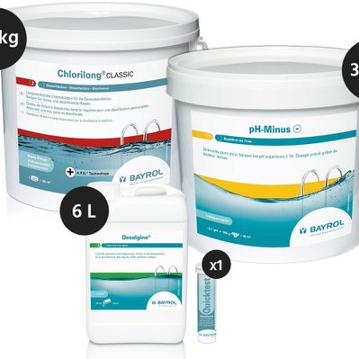 Kit de traitement complet au chlore (61-80 m³) - Bayrol - 5113 - 7111608085825