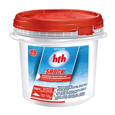 Chlore choc poudre sans stabilisant Shock 5 kg - HTH - 5404 - 0073187307422
