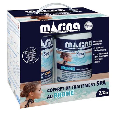 Coffret de traitement brome pour spa - Marina Spa - 8422 - 3521680203026