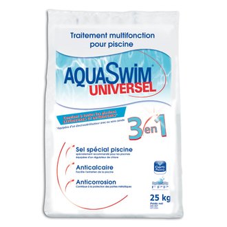 Sel de piscine 3 en 1 Universel 25 kg - Aquaswim