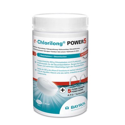 Chlore 5 actions e.Chlorilong Power 5 1 kg - Bayrol - 30583 - 4008367992675