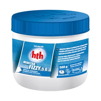 Chlore en pastilles effervescentes spécial piscinettes Minitab Fizzy 500 g - HTH