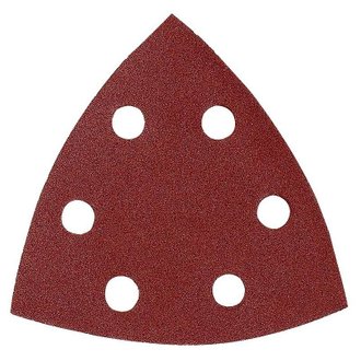 10 feuilles triangulaires abrasives MAKITA 94 mm - Taille - Grain 60