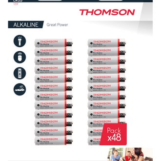 Lot de 48 piles AAA LR03 - Thomson