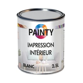 Peinture impression acrylique intérieure blanc en 2,5l