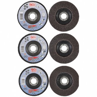 Lot 3 disques à lamelles Ø 125 MM - K 40 - K 60 - K 80
