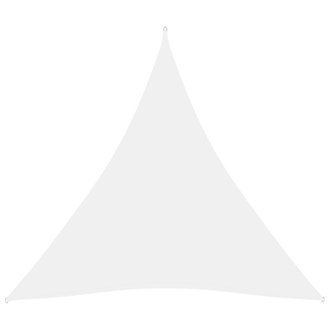vidaXL Voile de parasol Tissu Oxford triangulaire 3x3x3 m Blanc