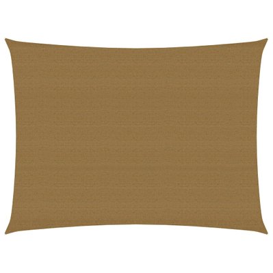 vidaXL Voile d'ombrage 160 g/m² Taupe 2,5x4 m PEHD - 311399 - 8720286099629