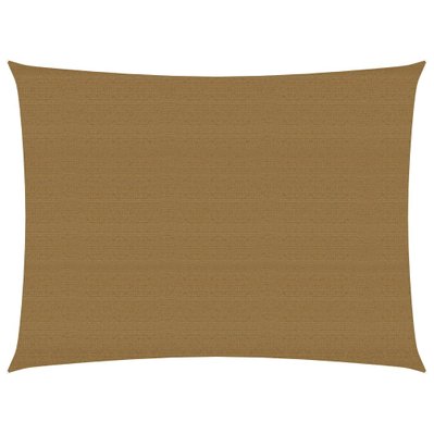 vidaXL Voile d'ombrage 160 g/m² Taupe 3x4 m PEHD - 311402 - 8720286099650