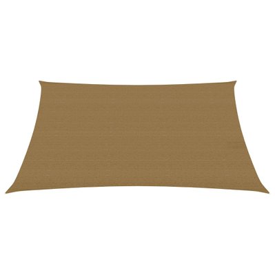 vidaXL Voile d'ombrage 160 g/m² Taupe 3x4 m PEHD - 311402 - 8720286099650