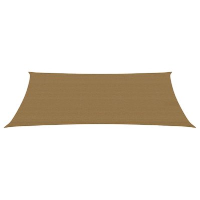 vidaXL Voile d'ombrage 160 g/m² Taupe 4x6 m PEHD - 311409 - 8720286099728