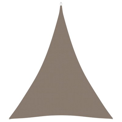 vidaXL Voile de parasol Tissu Oxford triangulaire 5x7x7 m Taupe - 135457 - 8720286122037
