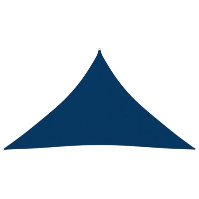 vidaXL Voile de parasol Tissu Oxford triangulaire 3,5x3,5x4,9 m Bleu - 135560 - 8720286123065
