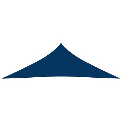 vidaXL Voile de parasol Tissu Oxford triangulaire 3,5x3,5x4,9 m Bleu - 135560 - 8720286123065