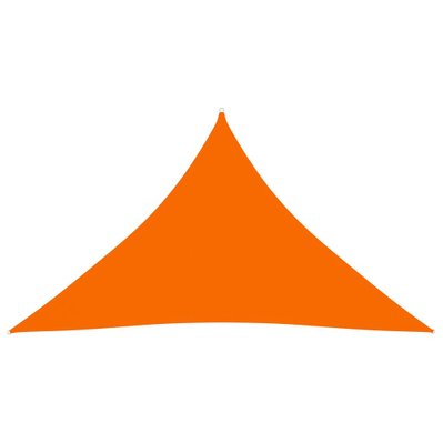 vidaXL Voile de parasol Tissu Oxford triangulaire 3,5x3,5x4,9 m Orange - 135725 - 8720286124710