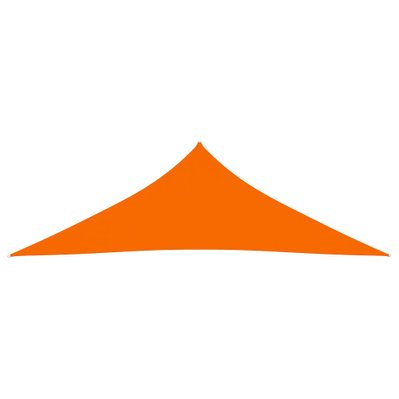 vidaXL Voile de parasol Tissu Oxford triangulaire 3,5x3,5x4,9 m Orange - 135725 - 8720286124710