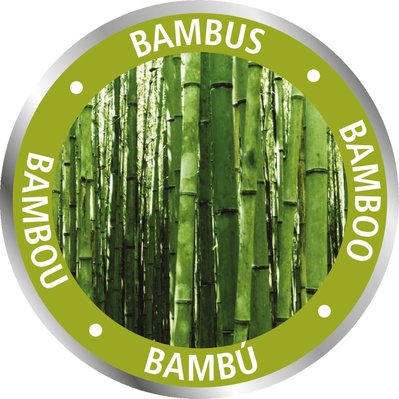 Panier à linge en bambou Bahari - 40 x H. 60 cm - Gris - 385355 - 3662874138592