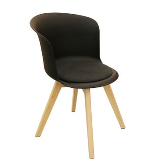 Chaise design scandinave Enko - Noir