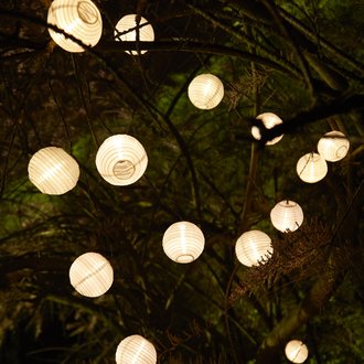 Guirlande lumineuse solaire 40 lanternes