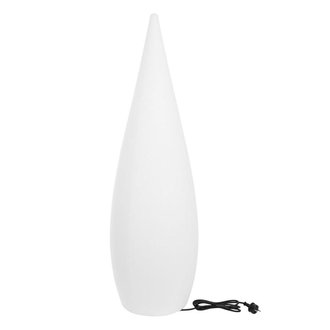 Lampadaire filaire goutte CLASSY blanc plastique H1.50m