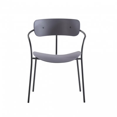 Lot de 4 chaises design gris foncé design ALEXIA - 226599 - 3760313246188