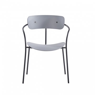 Lot de 2 chaise design gris clair ALEXIA - 226602 - 3760313246218