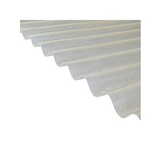 Plaque polyester ondulée (PO 76/18) L : - 2.50m l : - 90cm