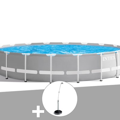 Kit piscine tubulaire Intex Prism Frame ronde 5,49 x 1,22 m + Douche solaire - 23661 - 7061284092092