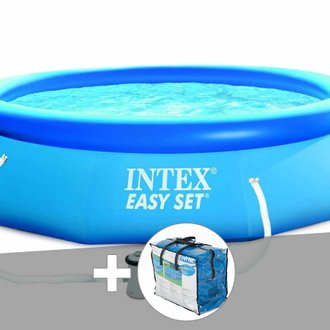 Kit piscine autoportée Intex Easy Set 3,05 x 0,76 m + Bâche à bulles