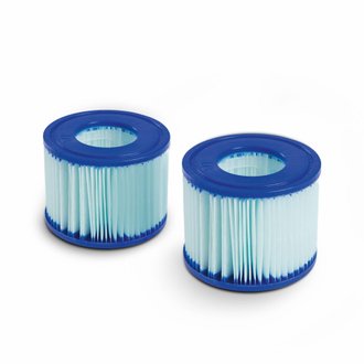 Lot de 2 filtres antimicrobiens LAY-Z SPA pour spas gonflables – compatible avec SPA Milan – 2 cartouches filtrantes de