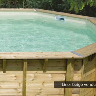 Liner seul Beige pour piscine bois Océa Ø 4,30 x 1,20 m - Ubbink