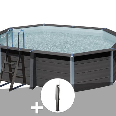 Kit piscine composite Gré Avant-Garde ovale 5,24 x 3,86 x 1,24 m + Douche - 30658 - 3665872006092