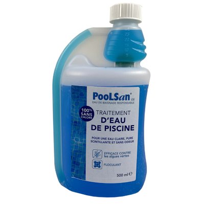 Traitement eau de piscine sans chlore 0,50 L - PooLSan - 31537 - 5060322700410