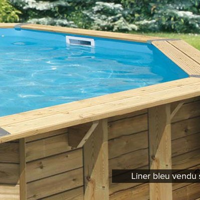 Liner seul Bleu pour piscine bois Océa 6,10 x 4,00 x 1,30 m - Ubbink - 8580 - 3700151481204