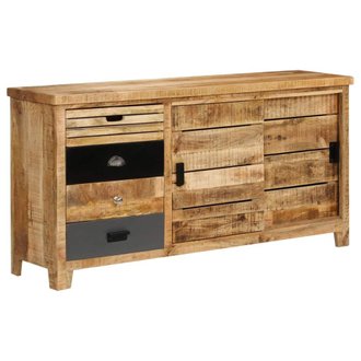 Buffet bahut armoire console meuble de rangement bois de manguier solide 160 cm 4402074