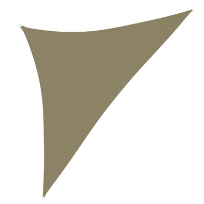 vidaXL Voile de parasol Tissu Oxford triangulaire 3x3x4,24 m Beige - 135172 - 8720286119730