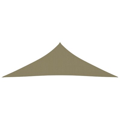 vidaXL Voile de parasol Tissu Oxford triangulaire 3x3x4,24 m Beige - 135172 - 8720286119730