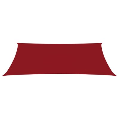 vidaXL Voile de parasol Tissu Oxford rectangulaire 2x4,5 m Rouge - 135643 - 8720286123898