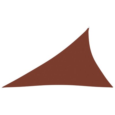 vidaXL Voile de parasol Tissu Oxford triangulaire 4x5x6,4m Terre cuite - 135404 - 8720286121504