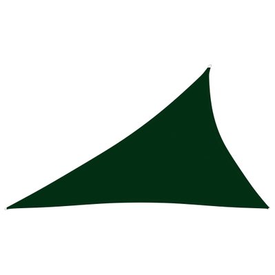 vidaXL Voile de parasol Tissu Oxford triangulaire 4x5x6,4 m Vert foncé - 135514 - 8720286122600