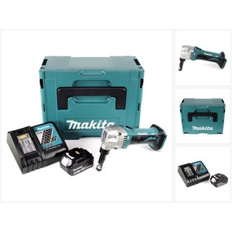 Makita DJN 161 RT1J 18 V Grignoteuse sans fil + Coffret Makpac + 1x Batterie BL1850 5,0 Ah + Chargeur DC 18 RC