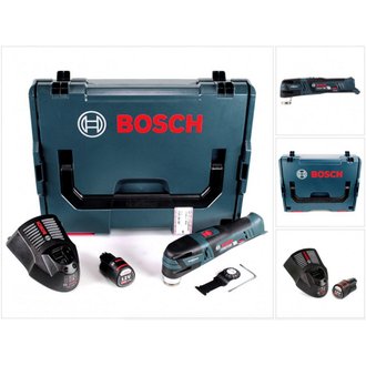 Bosch GOP 12V-28 Professional Découpeur-ponceur sans fil Brushless avec Starlock + boîtier L-Boxx + 1x Batterie GBA 3,0 Ah +