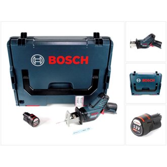 Bosch GSA 12V-14 Li-Ion Professional Scie sabre sans fil avec boîtier L-Boxx + 1 x Batterie GBA 12 V 3,0 Ah - sans Chargeur