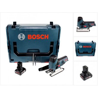 Bosch GST 12V-70 Professional Scie sauteuse sans fil avec boîtier L-Boxx + 1x Batterie GBA 12 V 6 Ah - sans Chargeur