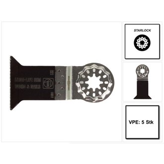 Fein E-Cut Long-Life Starlock Lame de scie 5 pièces. ( Lxl ): 50 x 50 mm ( 63502221230 ) Bi-Metall