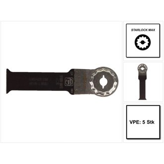 Fein E-Cut Long-Life Starlock Max Lame de scie 5 pièces. 90 x 32 mm ( 63502224230 ) BI-Metall
