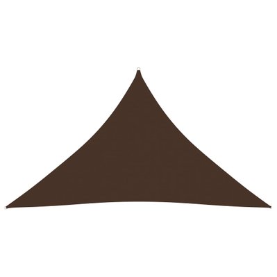 vidaXL Voile de parasol Tissu Oxford triangulaire 4x4x5,8 m Marron - 135837 - 8720286125830